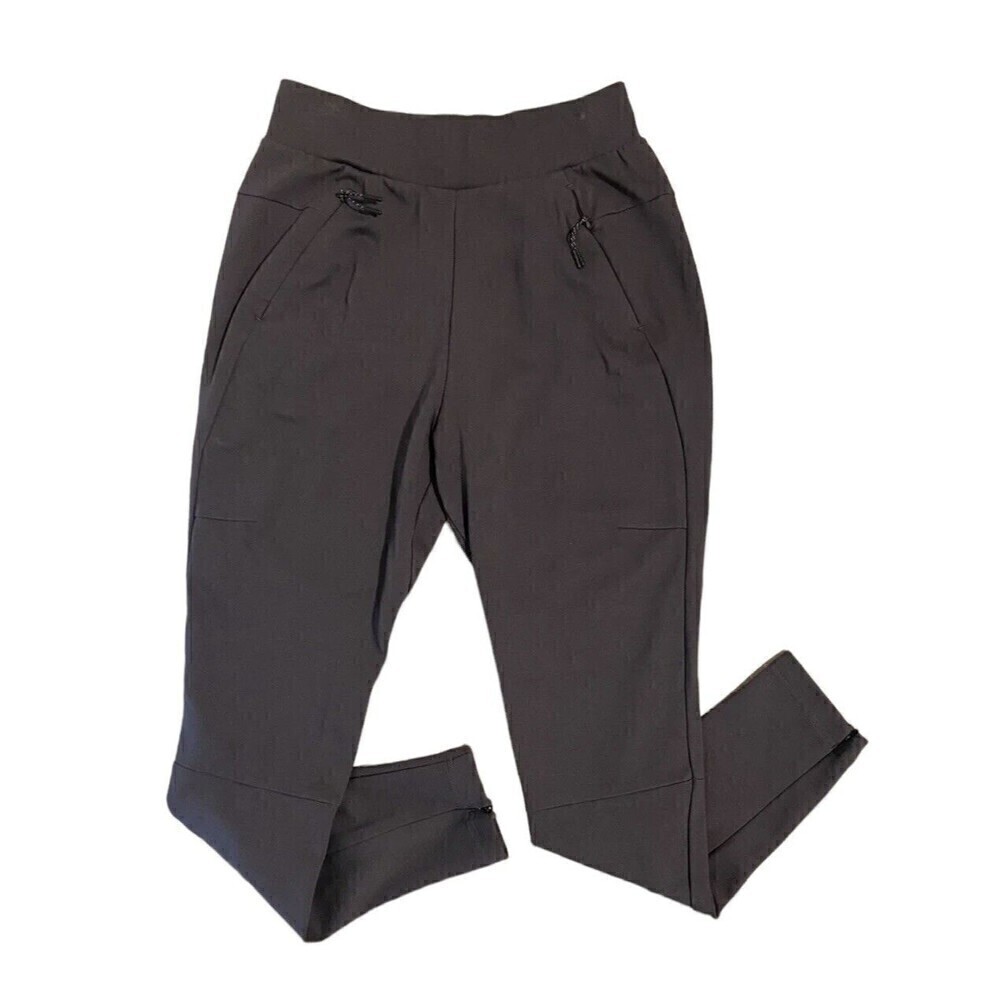 Adidas Women’s Size XS Gray Tapered Jogger Ponte Pants w/ Zip Pockets